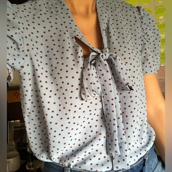 Blue Blouse; Olm; Small - Picture 9 of 10